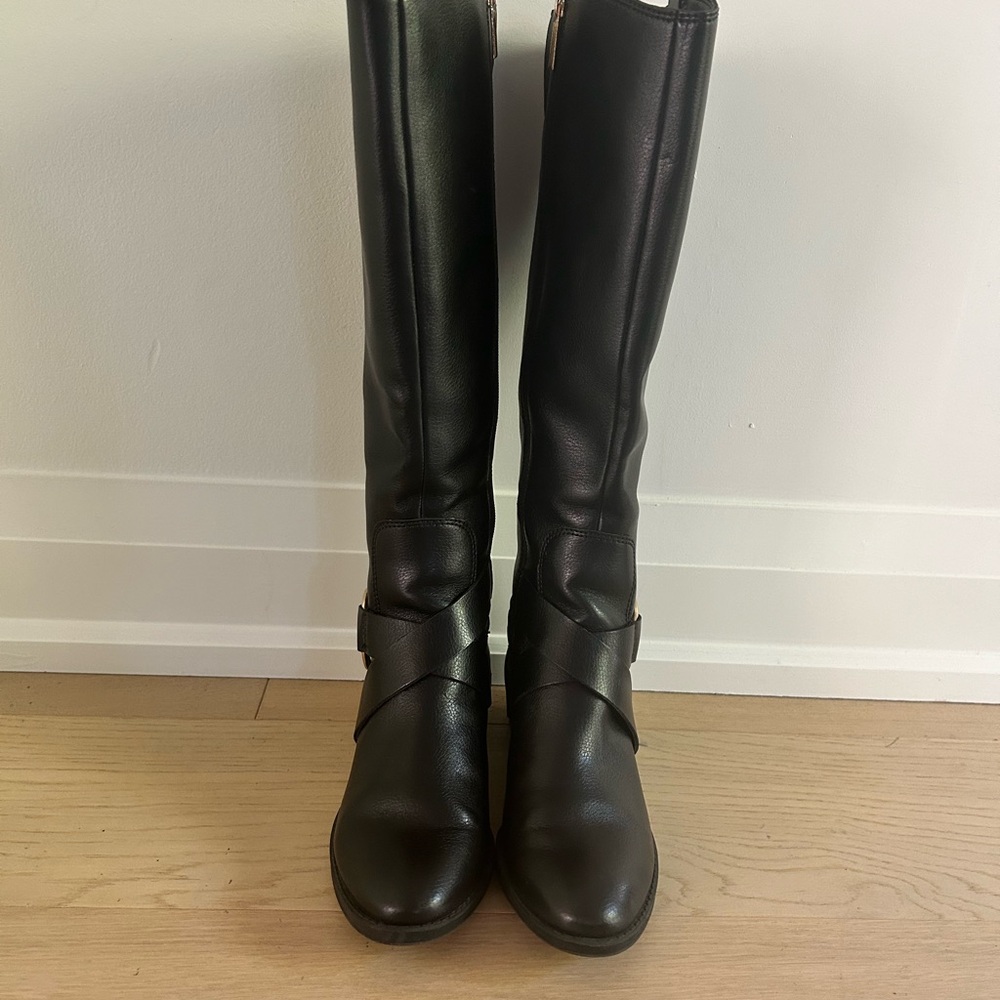 Karl Lagerfeld Leather Knee-High Boots
